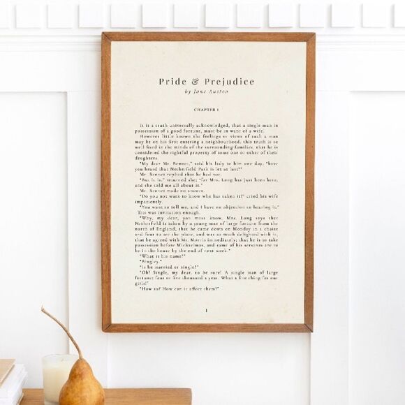 Pride and Prejudice Jane Austen Print - Picture 3 of 4